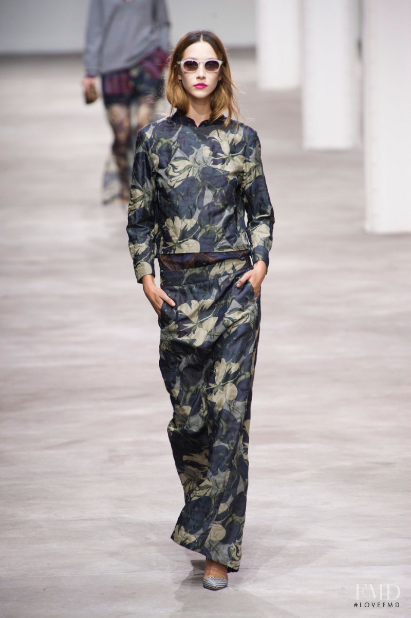 Alana Zimmer featured in  the Dries van Noten fashion show for Spring/Summer 2013
