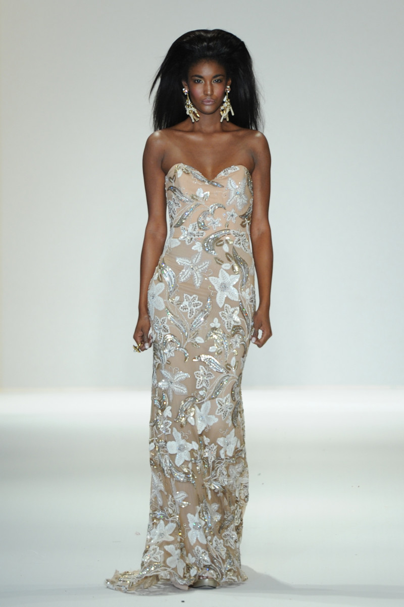 Sessilee Lopez featured in  the Naeem Khan fashion show for Spring/Summer 2011