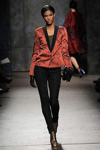 Sessilee Lopez featured in  the Devi Kroell fashion show for Autumn/Winter 2010