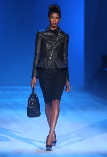 Sessilee Lopez featured in  the Christian Siriano fashion show for Autumn/Winter 2010