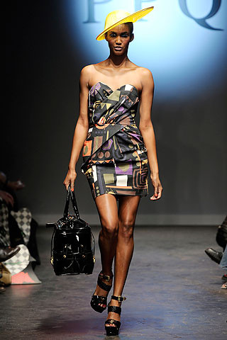 Sessilee Lopez featured in  the PPQ fashion show for Spring/Summer 2010