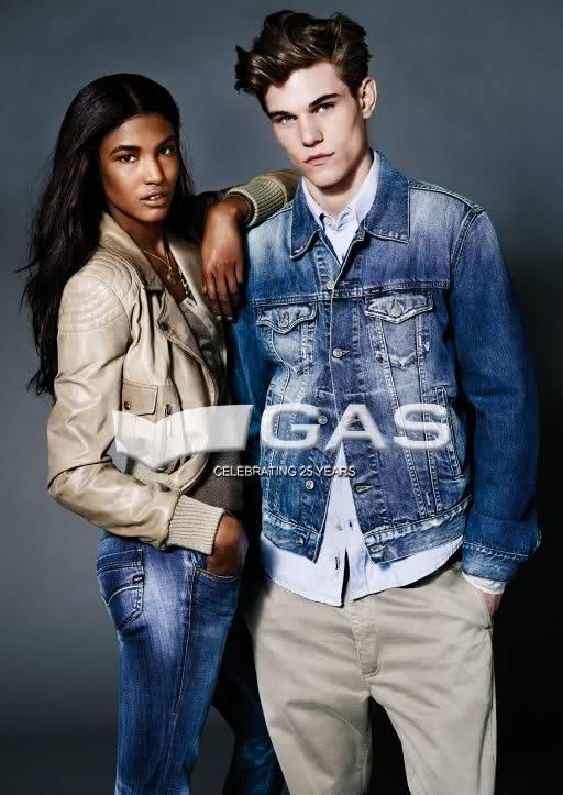 Sessilee Lopez featured in  the GAS Jeans advertisement for Autumn/Winter 2009