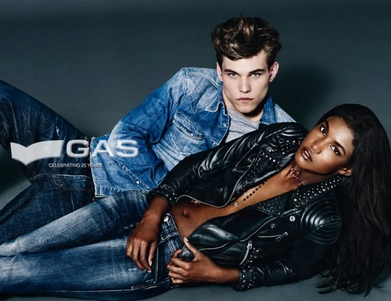 Sessilee Lopez featured in  the GAS Jeans advertisement for Autumn/Winter 2009