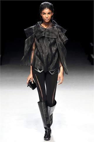 Sessilee Lopez featured in  the Issey Miyake fashion show for Autumn/Winter 2009