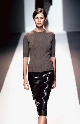 Gisele Bundchen featured in  the Celine fashion show for Autumn/Winter 1998