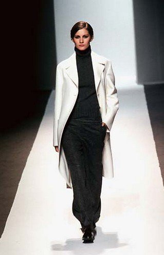 Gisele Bundchen featured in  the Celine fashion show for Autumn/Winter 1998