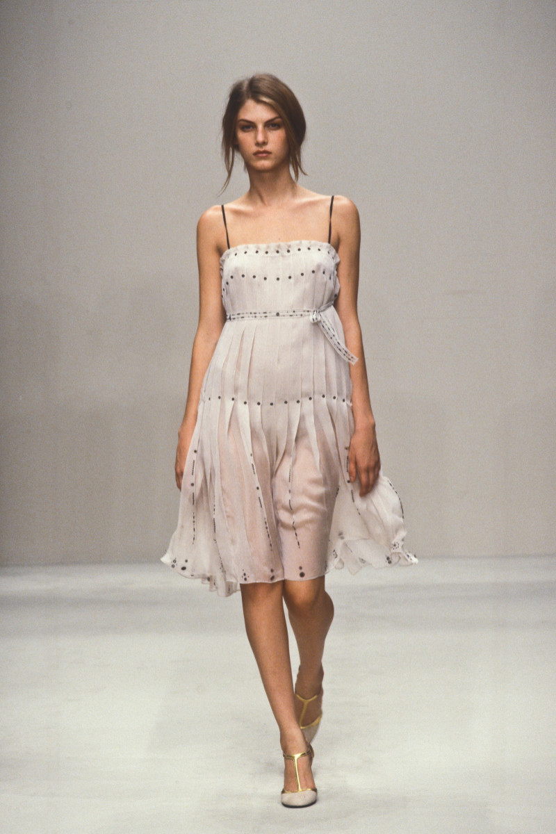Angela Lindvall featured in  the Prada fashion show for Spring/Summer 2000