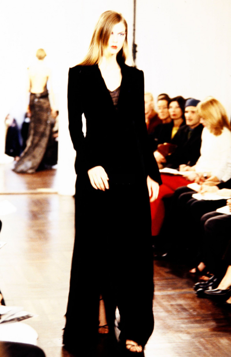 Angela Lindvall featured in  the Richard Tyler fashion show for Autumn/Winter 1997