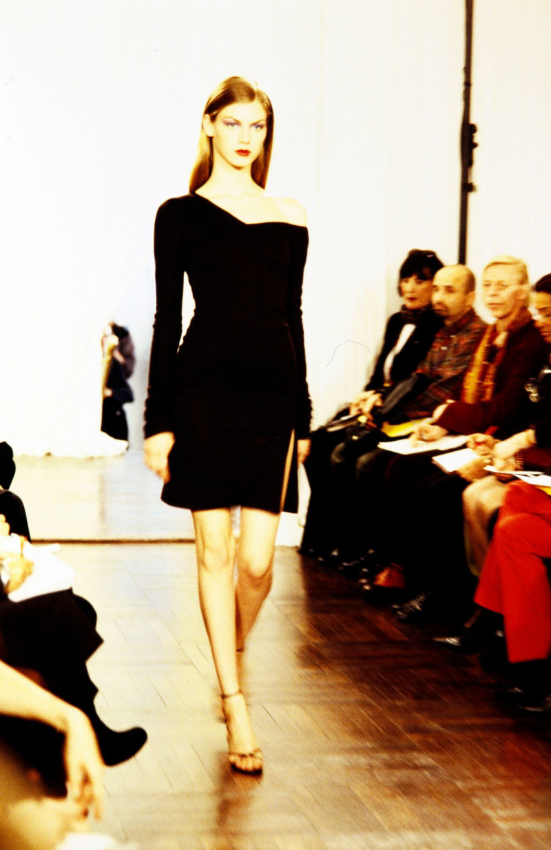 Angela Lindvall featured in  the Richard Tyler fashion show for Autumn/Winter 1997