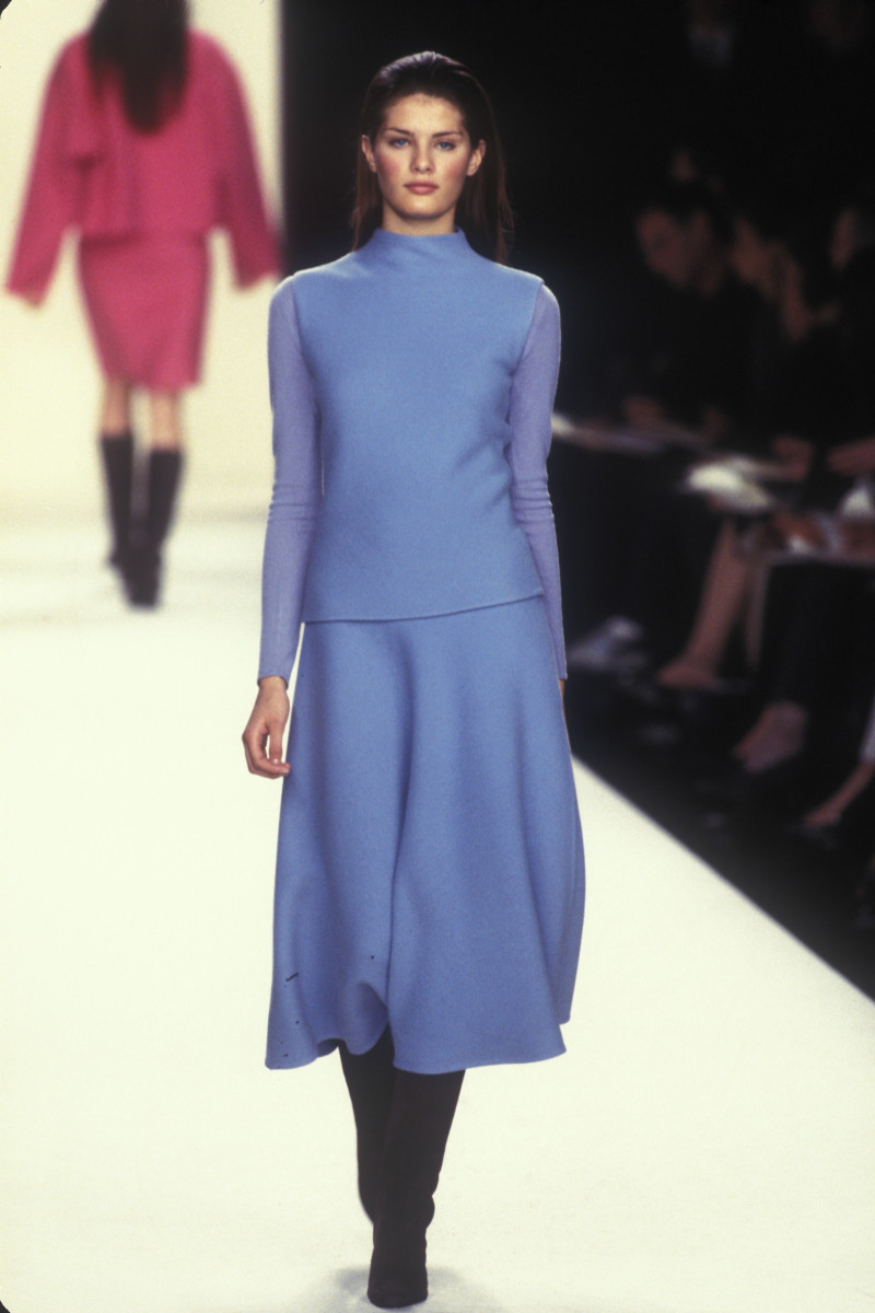Isabeli Fontana featured in  the Ralph Lauren Collection fashion show for Autumn/Winter 1999