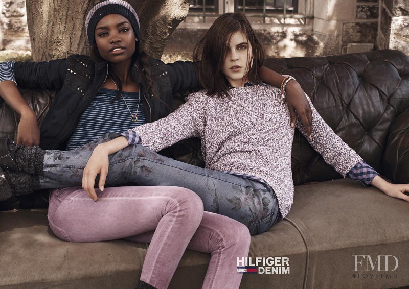 Kel Markey featured in  the Hilfiger Denim advertisement for Autumn/Winter 2013