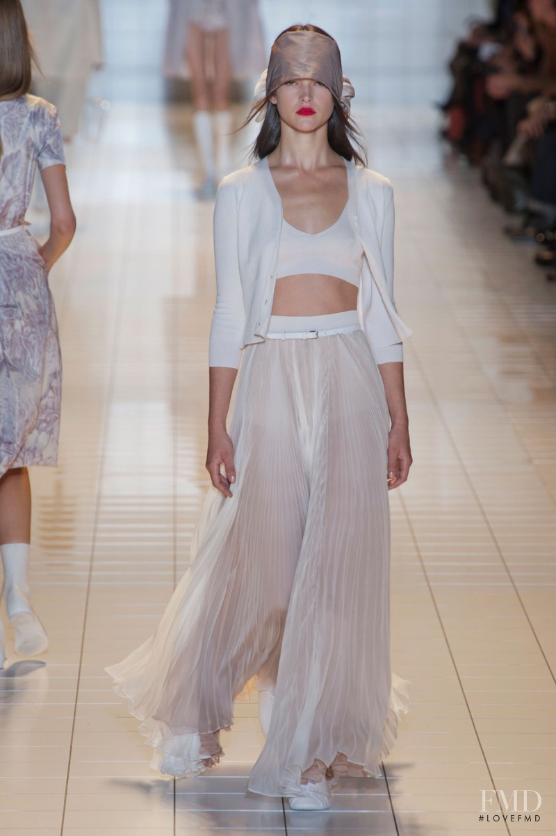 Zoe Colivas featured in  the Rochas fashion show for Spring/Summer 2013