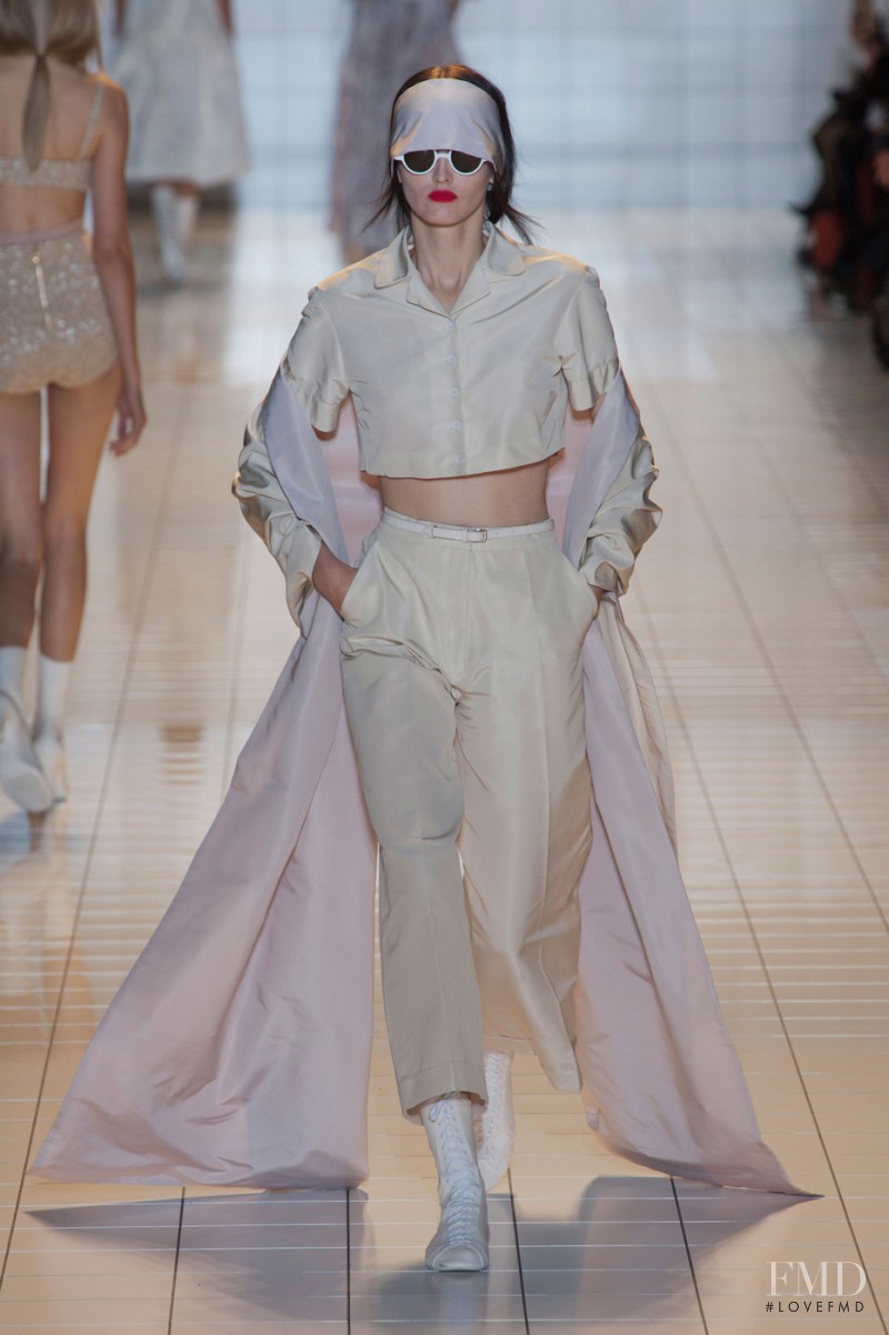 Katlin Aas featured in  the Rochas fashion show for Spring/Summer 2013