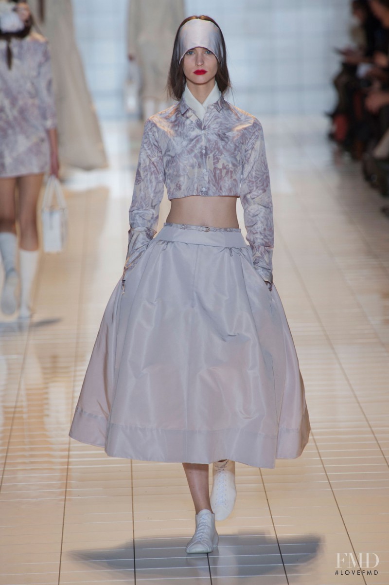 Manon Leloup featured in  the Rochas fashion show for Spring/Summer 2013