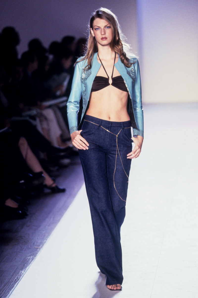 Angela Lindvall featured in  the Victor Alfaro fashion show for Spring/Summer 2000