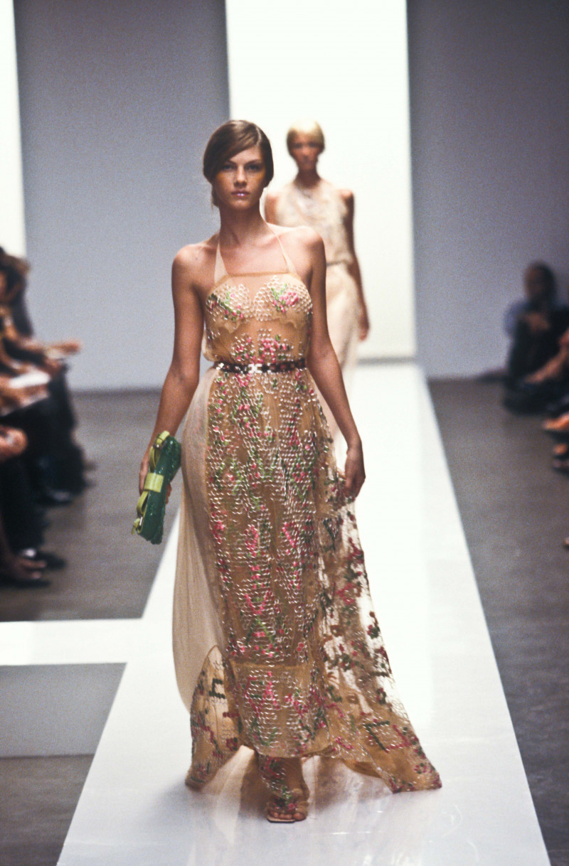 Angela Lindvall featured in  the Fendi fashion show for Spring/Summer 2000