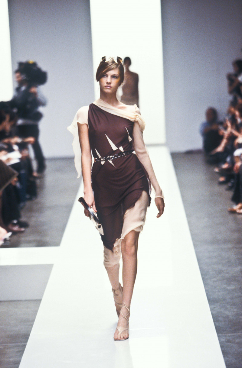 Angela Lindvall featured in  the Fendi fashion show for Spring/Summer 2000