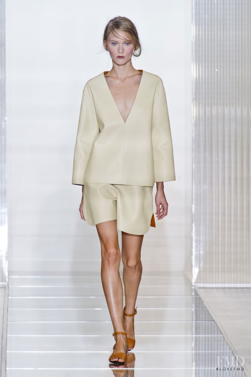 Katerina Ryabinkina featured in  the Marni fashion show for Spring/Summer 2013