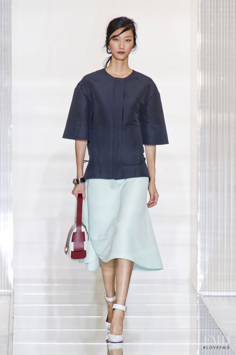 Ji Hye Park featured in  the Marni fashion show for Spring/Summer 2013