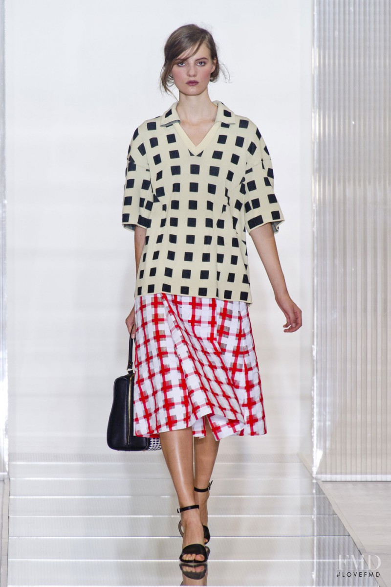 Tilda Lindstam featured in  the Marni fashion show for Spring/Summer 2013