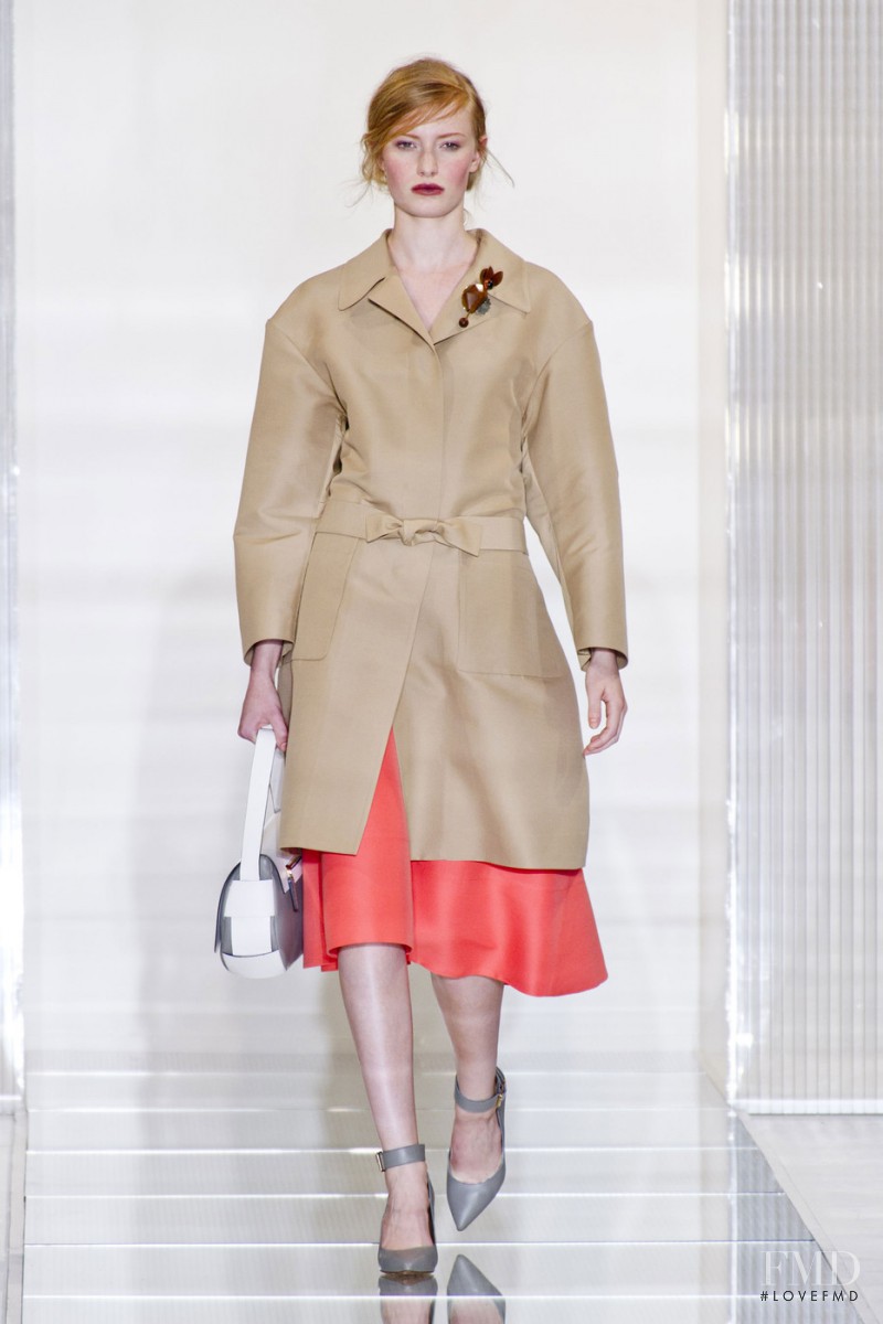 Stephanie Hall featured in  the Marni fashion show for Spring/Summer 2013