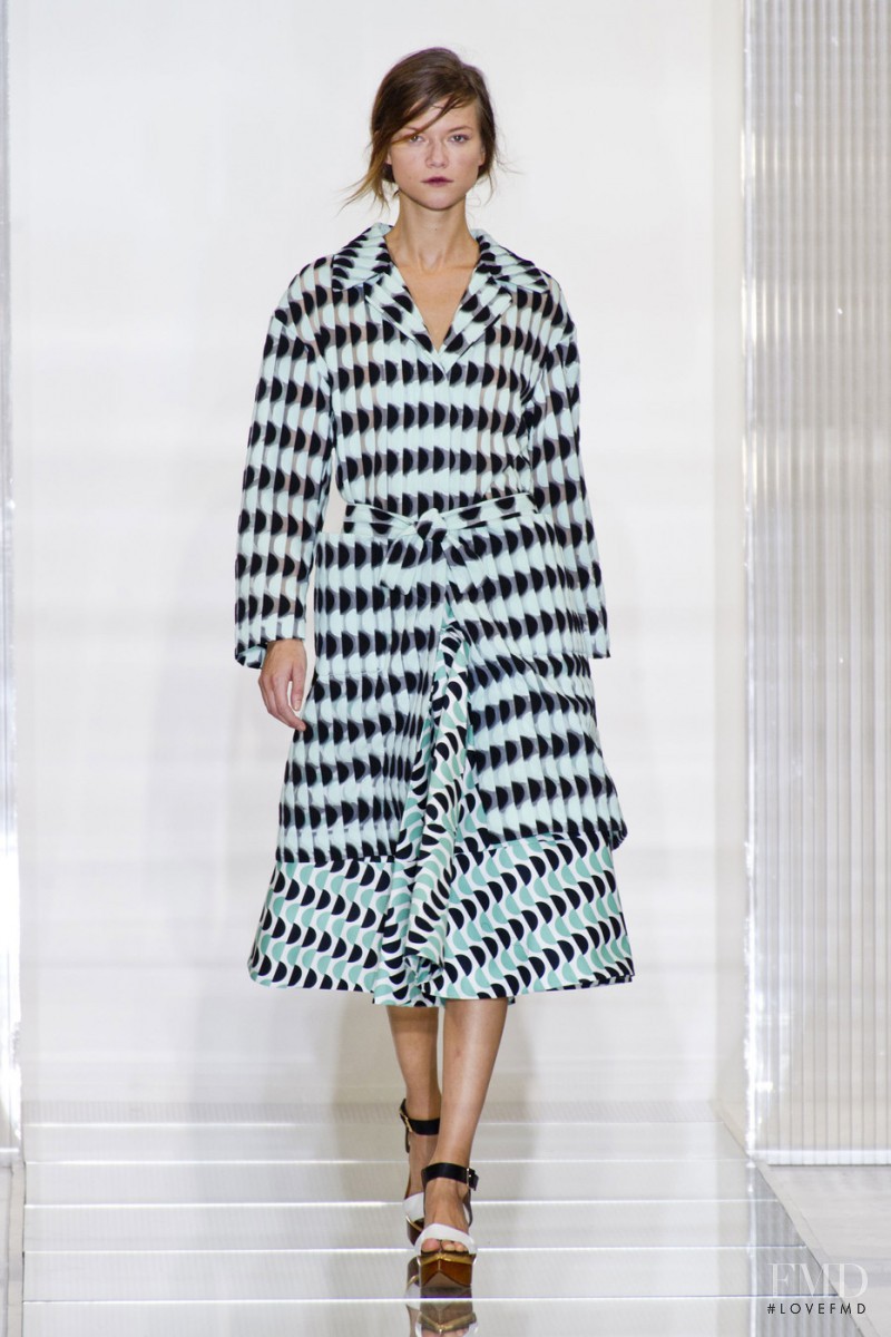 Kasia Struss featured in  the Marni fashion show for Spring/Summer 2013