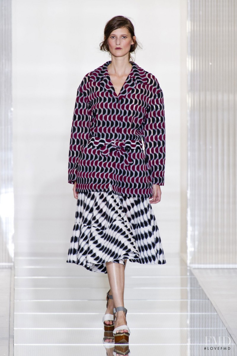 Marie Piovesan featured in  the Marni fashion show for Spring/Summer 2013