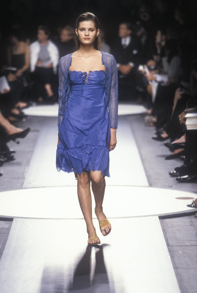 Isabeli Fontana featured in  the Alberta Ferretti fashion show for Spring/Summer 2000