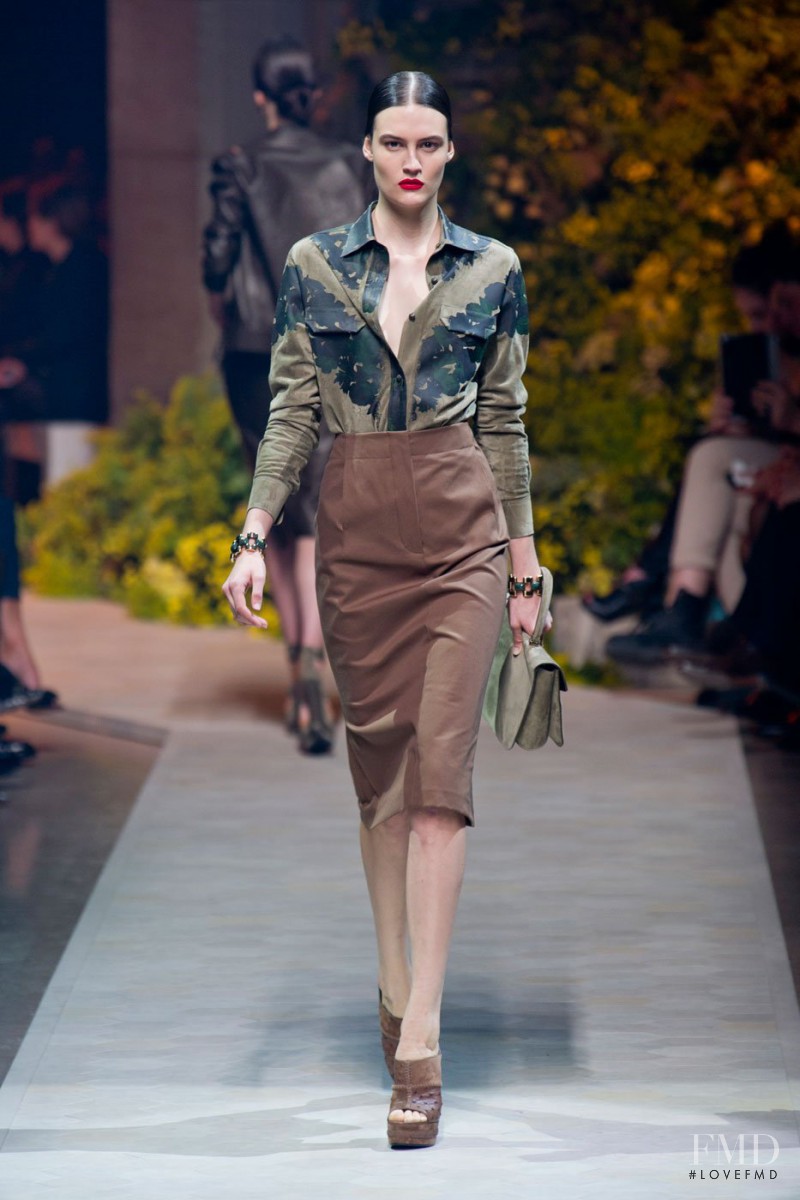 Maria Bradley featured in  the Loewe fashion show for Spring/Summer 2013