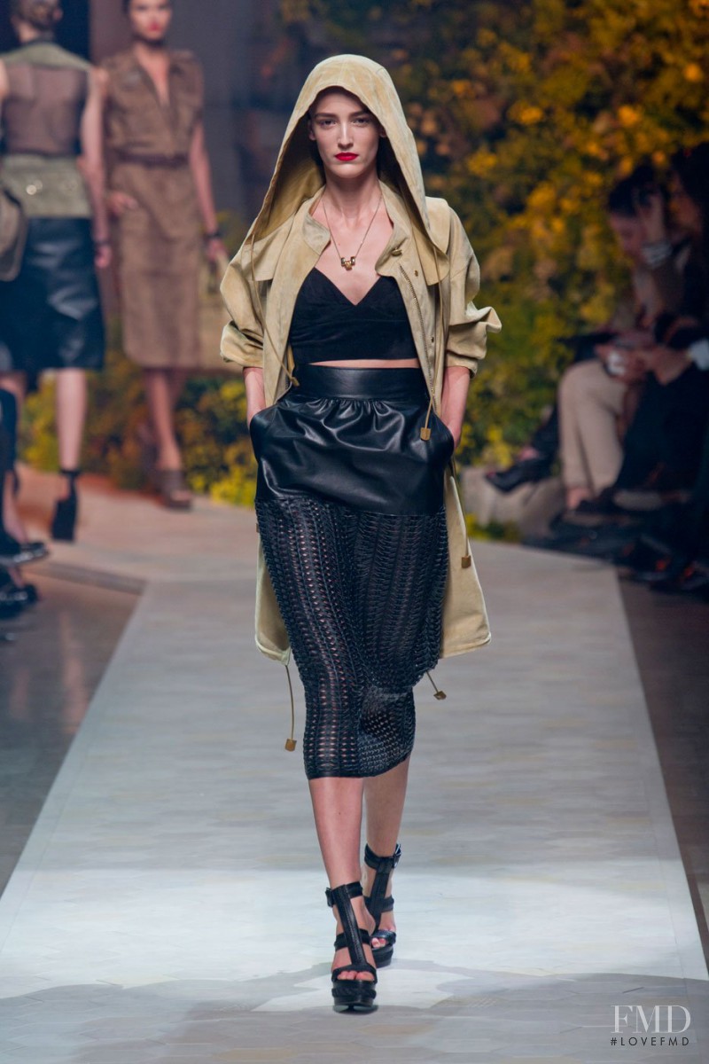 Lula Osterdahl featured in  the Loewe fashion show for Spring/Summer 2013