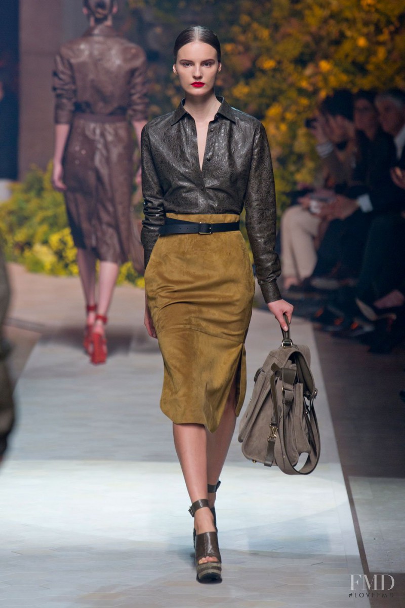 Tilda Lindstam featured in  the Loewe fashion show for Spring/Summer 2013