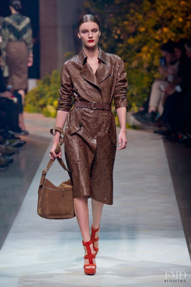 Laura Kampman featured in  the Loewe fashion show for Spring/Summer 2013