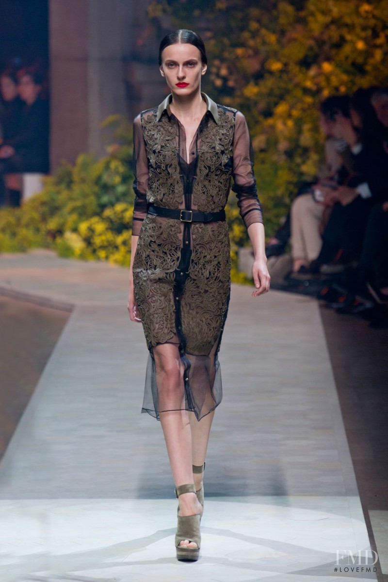 Erjona Ala featured in  the Loewe fashion show for Spring/Summer 2013