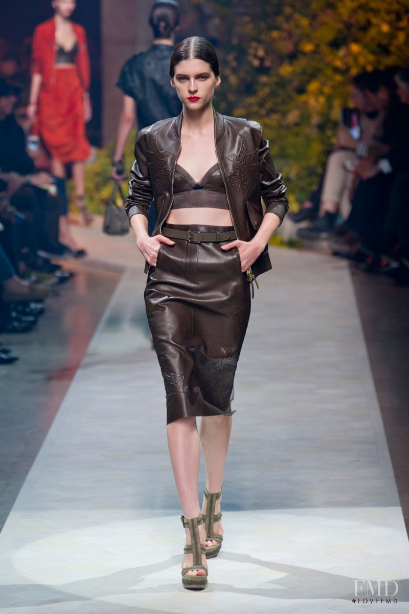 Kel Markey featured in  the Loewe fashion show for Spring/Summer 2013
