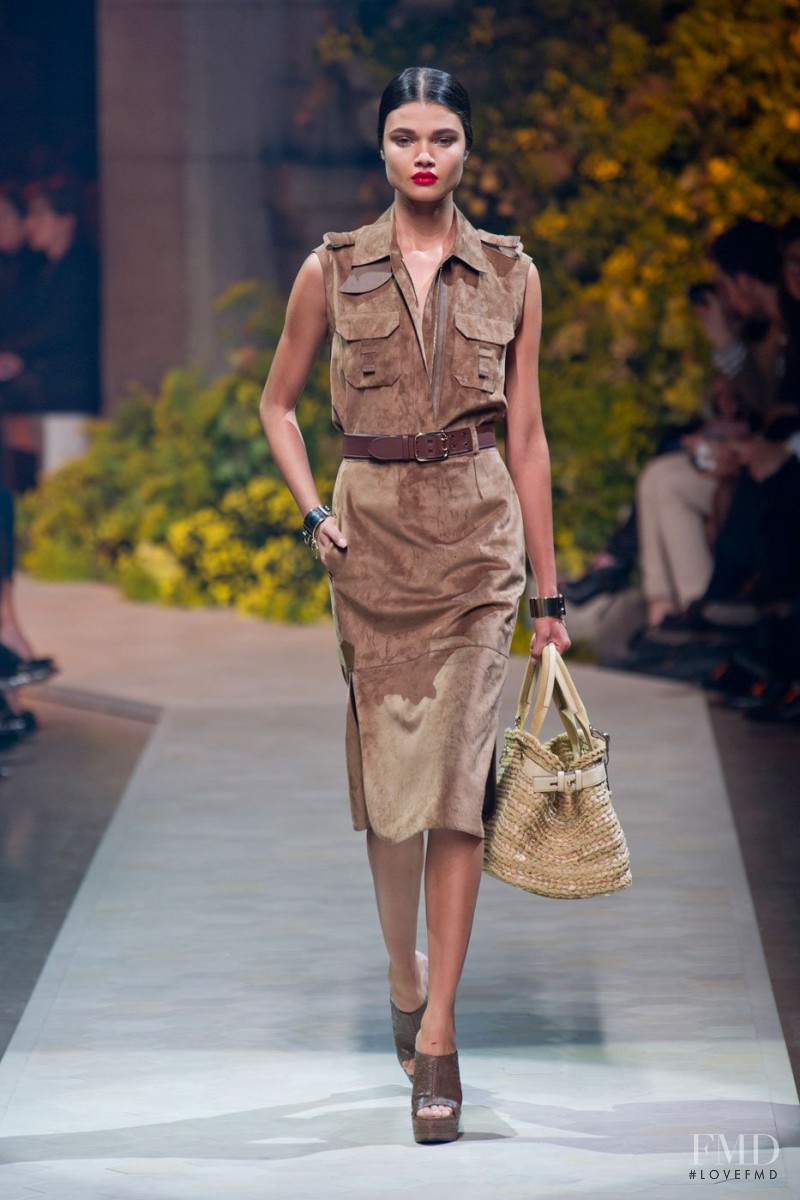 Daniela Braga featured in  the Loewe fashion show for Spring/Summer 2013