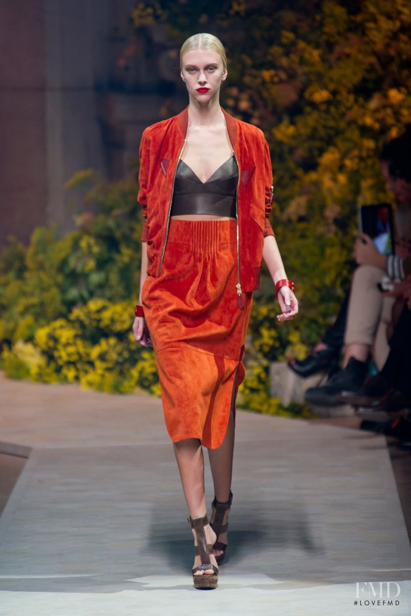 Juliana Schurig featured in  the Loewe fashion show for Spring/Summer 2013