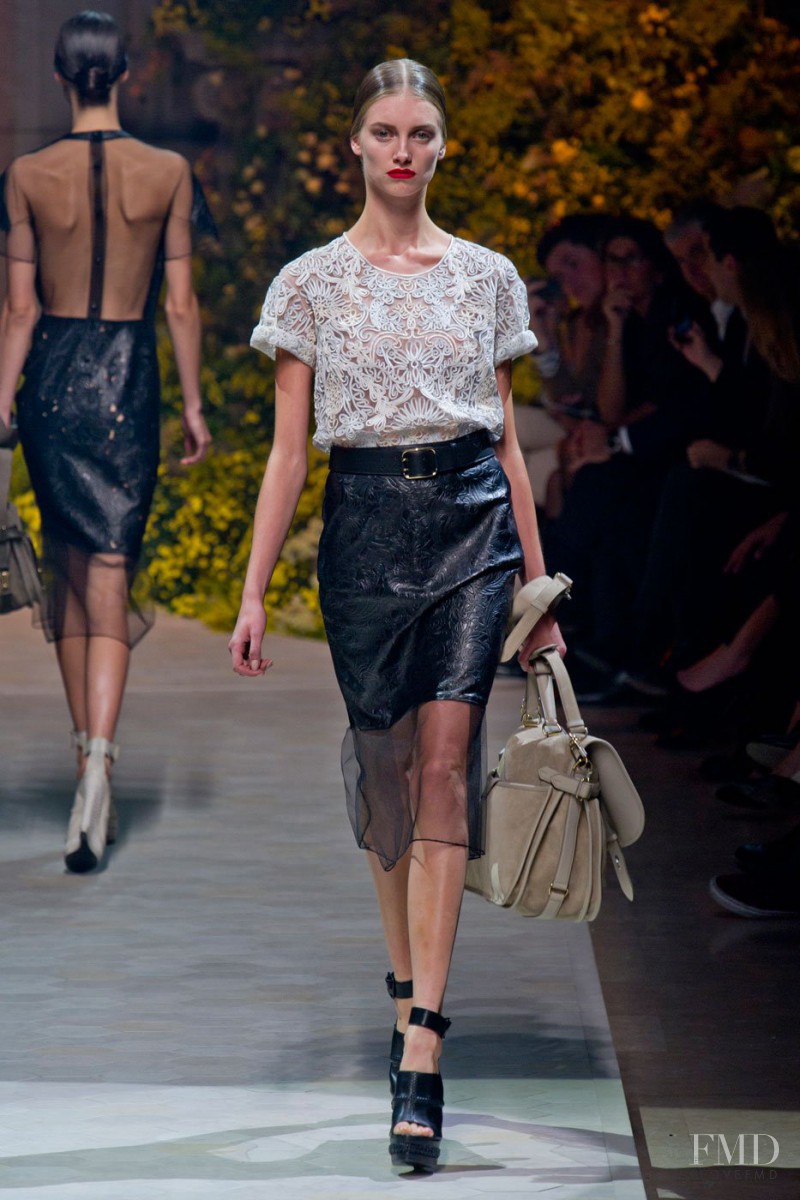 Iris van Berne featured in  the Loewe fashion show for Spring/Summer 2013