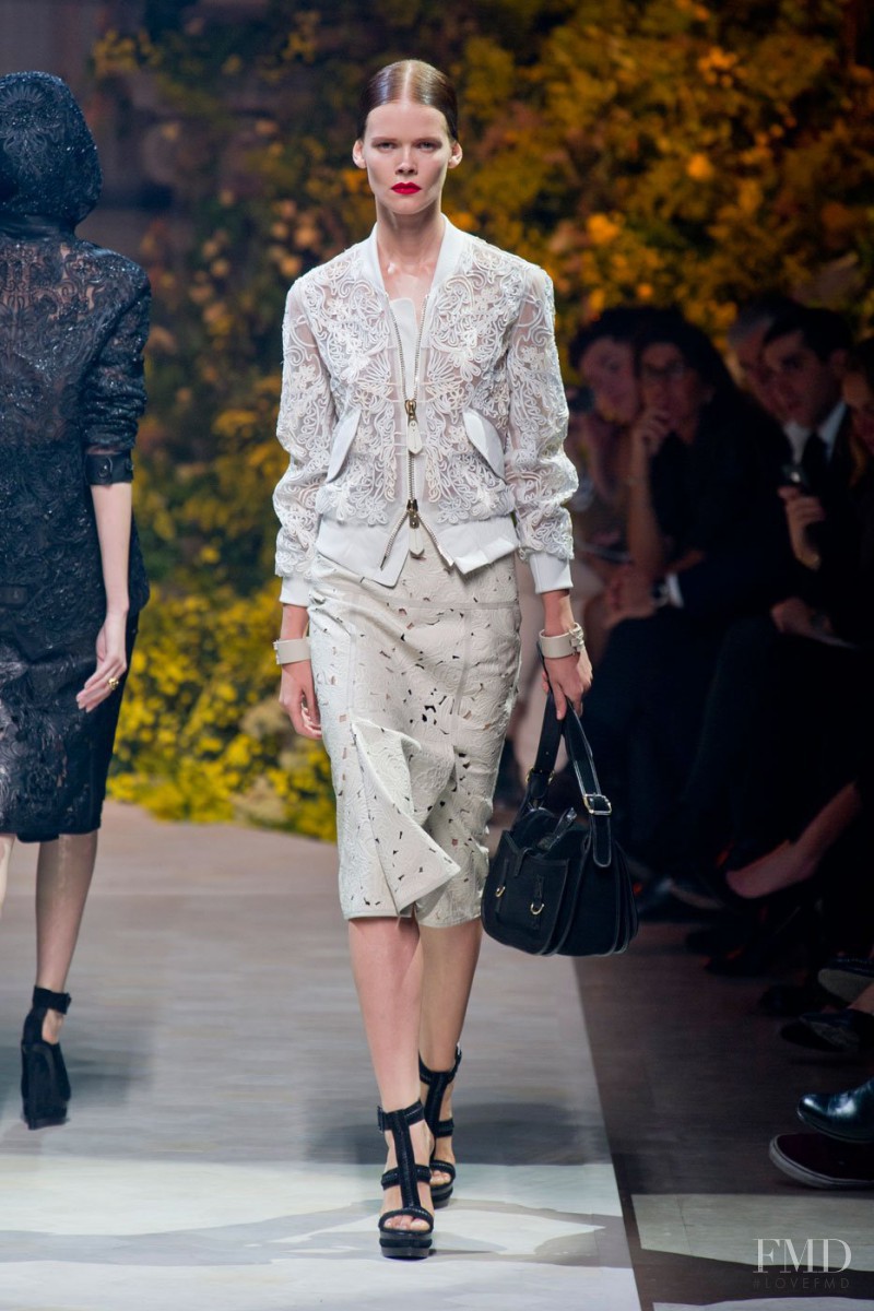 Irina Kravchenko featured in  the Loewe fashion show for Spring/Summer 2013