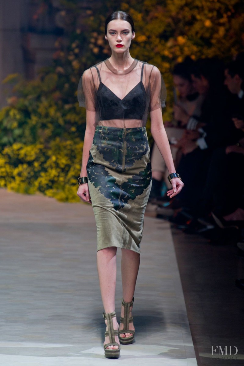 Patrycja Gardygajlo featured in  the Loewe fashion show for Spring/Summer 2013