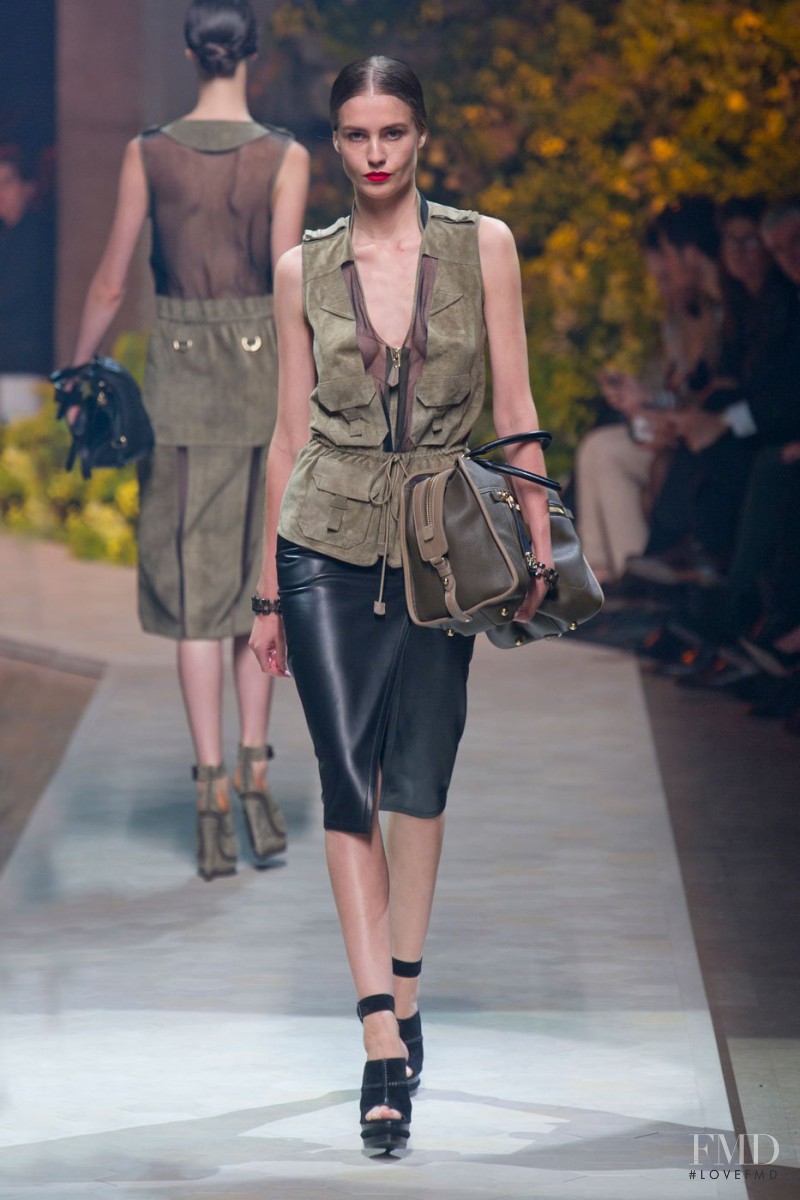 Nadja Bender featured in  the Loewe fashion show for Spring/Summer 2013