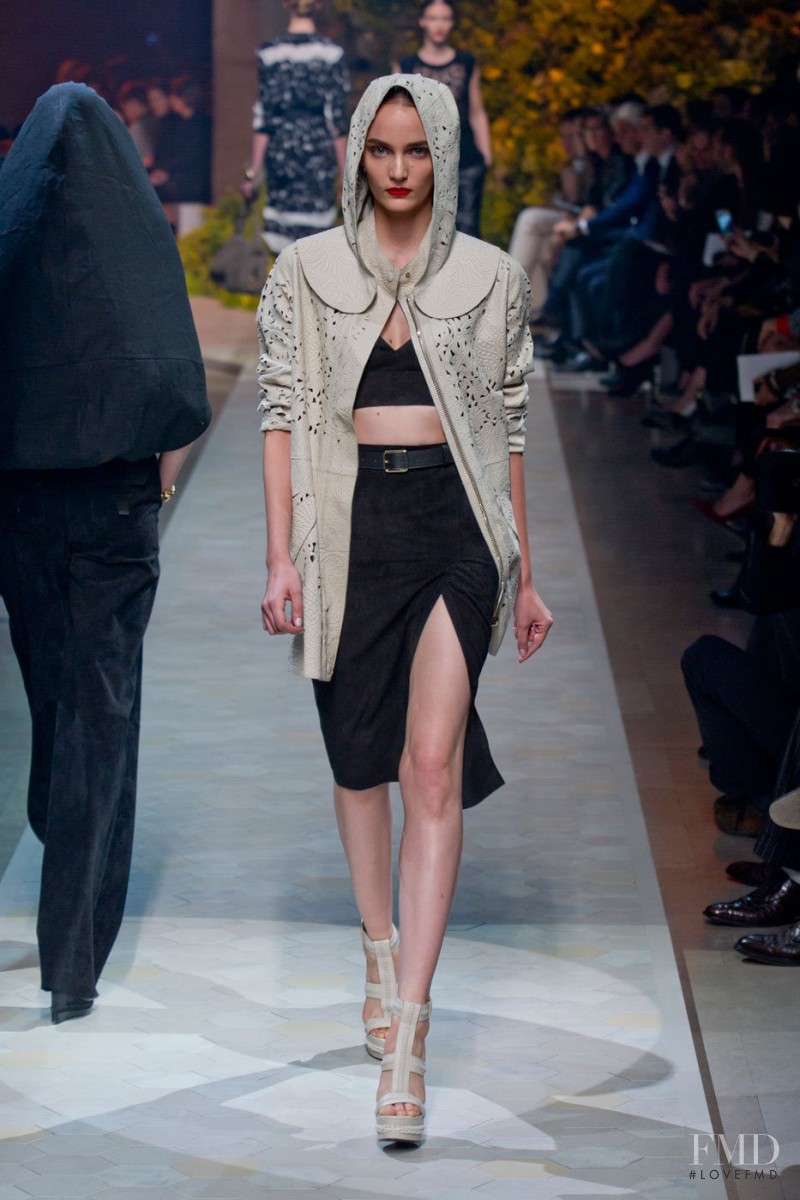 Zuzanna Bijoch featured in  the Loewe fashion show for Spring/Summer 2013