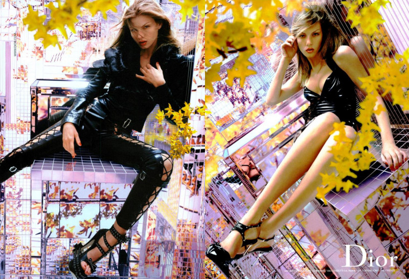 Angela Lindvall featured in  the Christian Dior advertisement for Autumn/Winter 2003
