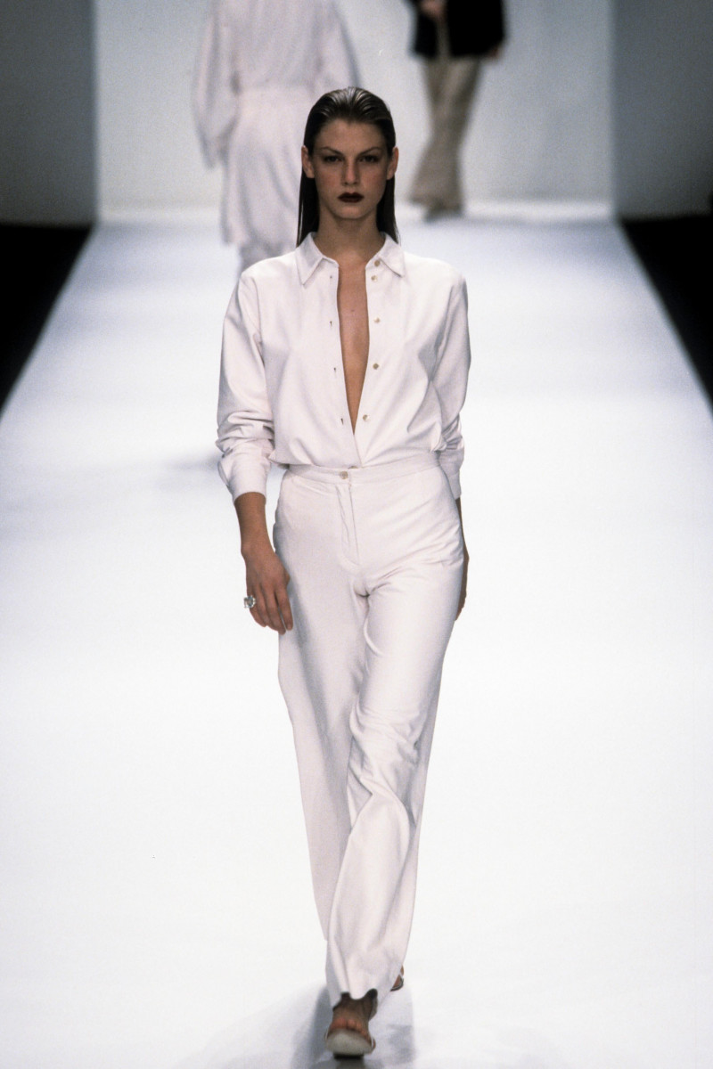 Angela Lindvall featured in  the Michael Kors Collection fashion show for Spring/Summer 1998