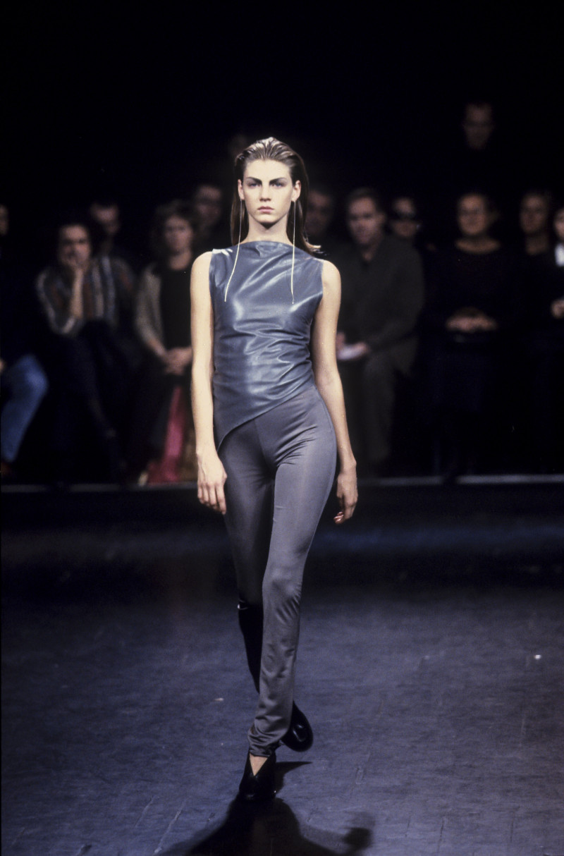 Angela Lindvall featured in  the Costume National fashion show for Spring/Summer 1998