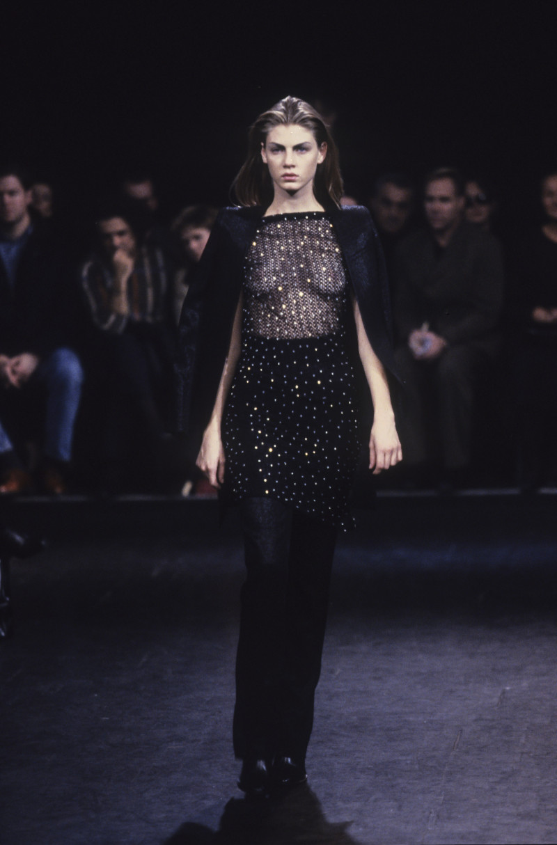 Angela Lindvall featured in  the Costume National fashion show for Spring/Summer 1998