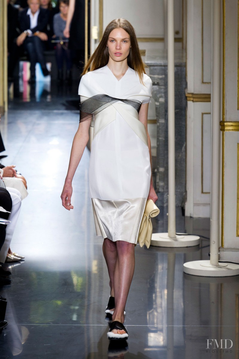 Alexandra Martynova featured in  the Celine fashion show for Spring/Summer 2013