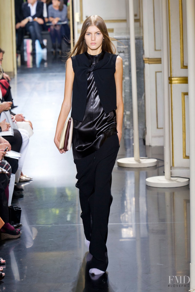 Valery Kaufman featured in  the Celine fashion show for Spring/Summer 2013