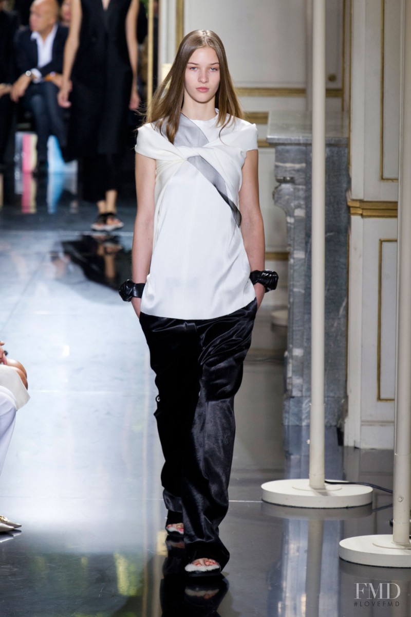 Elena Bartels featured in  the Celine fashion show for Spring/Summer 2013