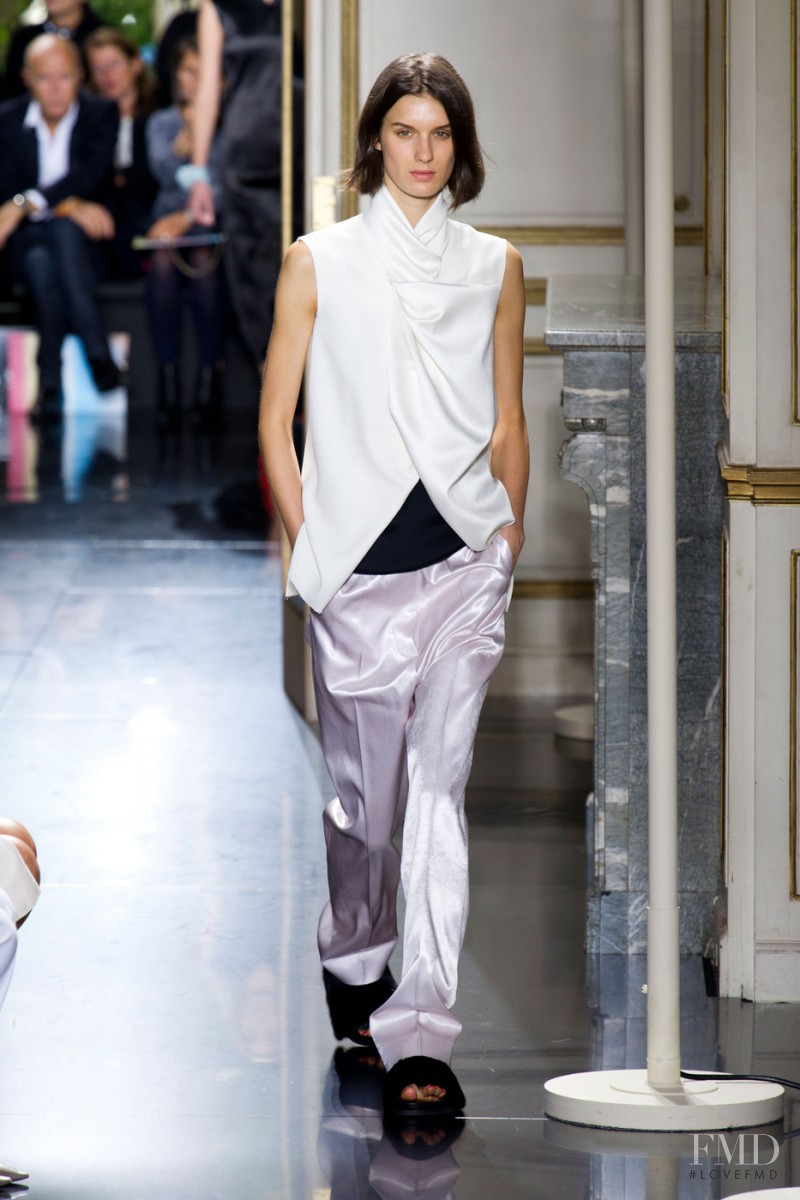 Marte Mei van Haaster featured in  the Celine fashion show for Spring/Summer 2013