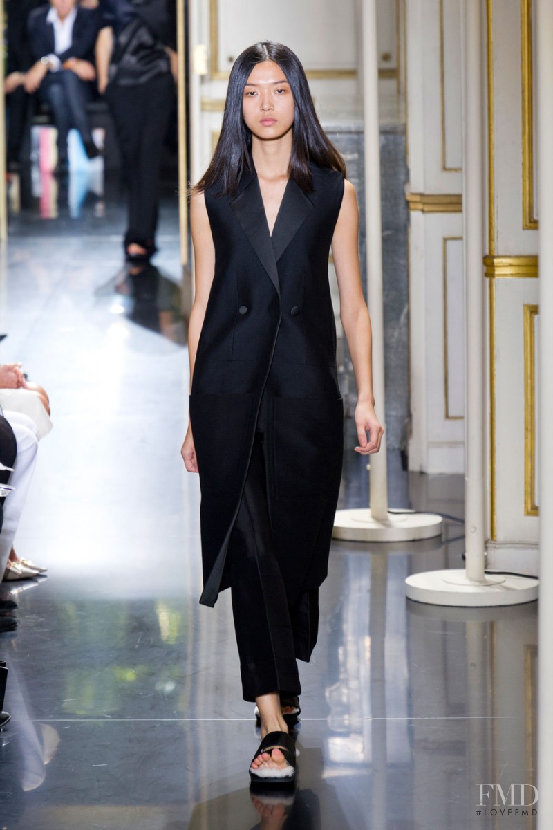 Tian Yi featured in  the Celine fashion show for Spring/Summer 2013